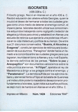 Biografia Isocrates Atras